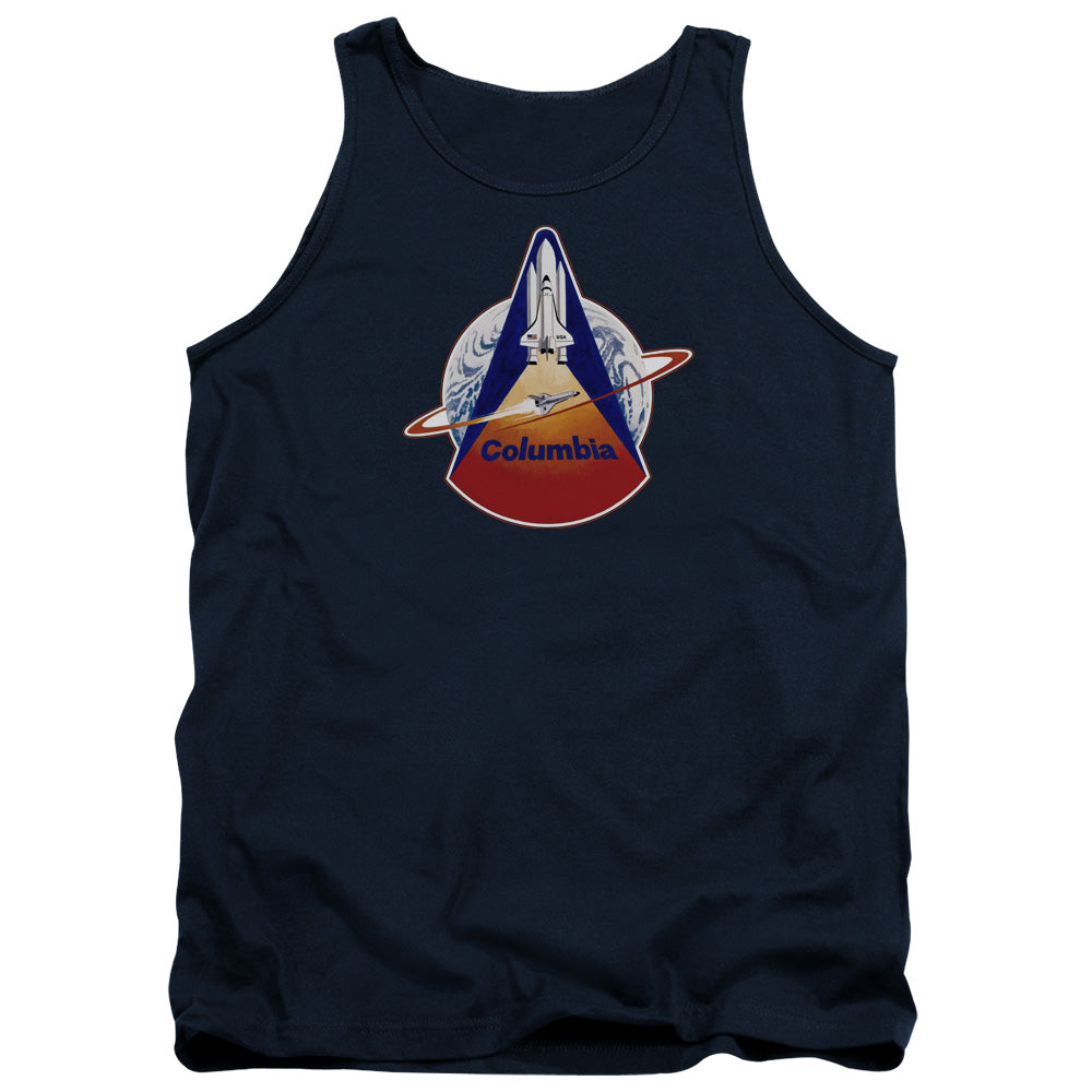 Nasa Sts 1 Mission Patch Mens Tank Top Shirt Navy Officially Licensed