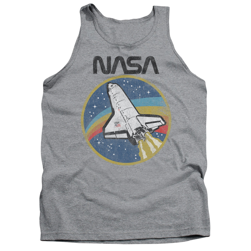 Nasa Shuttle Mens Tank Top Shirt Athletic Heather Officially Licensed