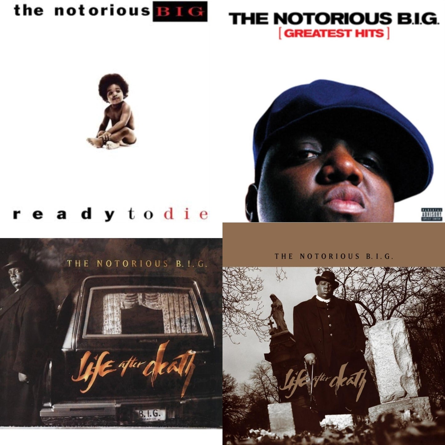Notorious B.I.G. - Ready To Die (2LP/140G) & Greatest Hits (2LP) & Life After Death & Life After Death (25Th Anniversary Super Deluxe Edition/8LP)