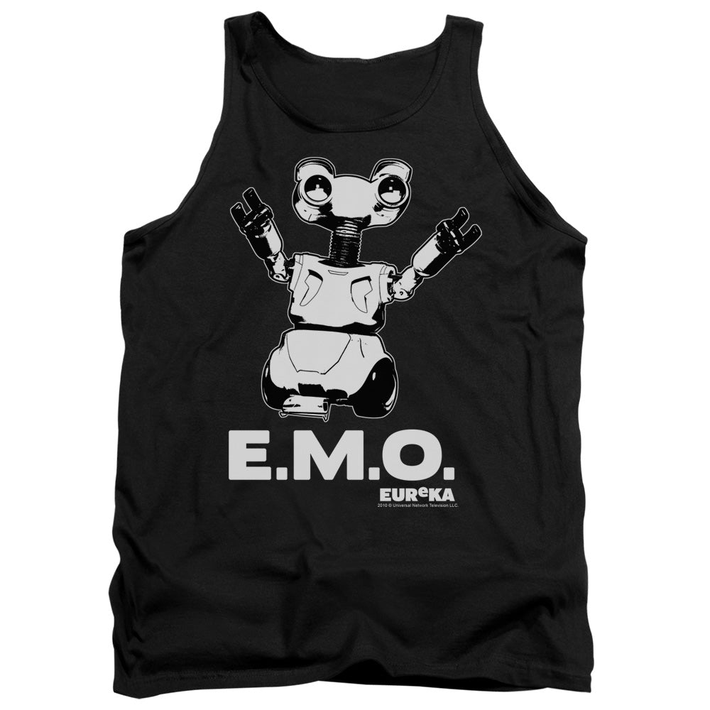 Eureka Emo Mens Tank Top Shirt Black Black Officially Licensed