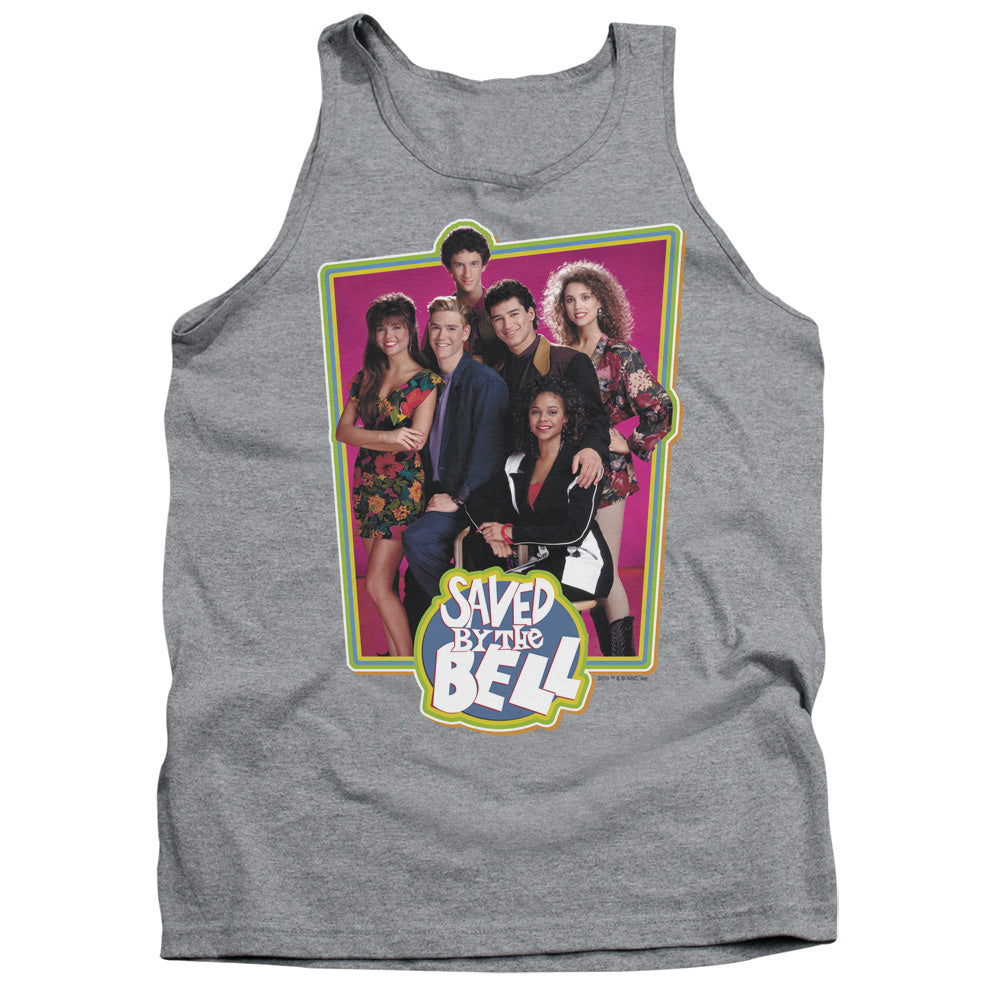 Saved By The Bell Saved Cast Mens Tank Top Shirt Athletic Heather Officially Licensed