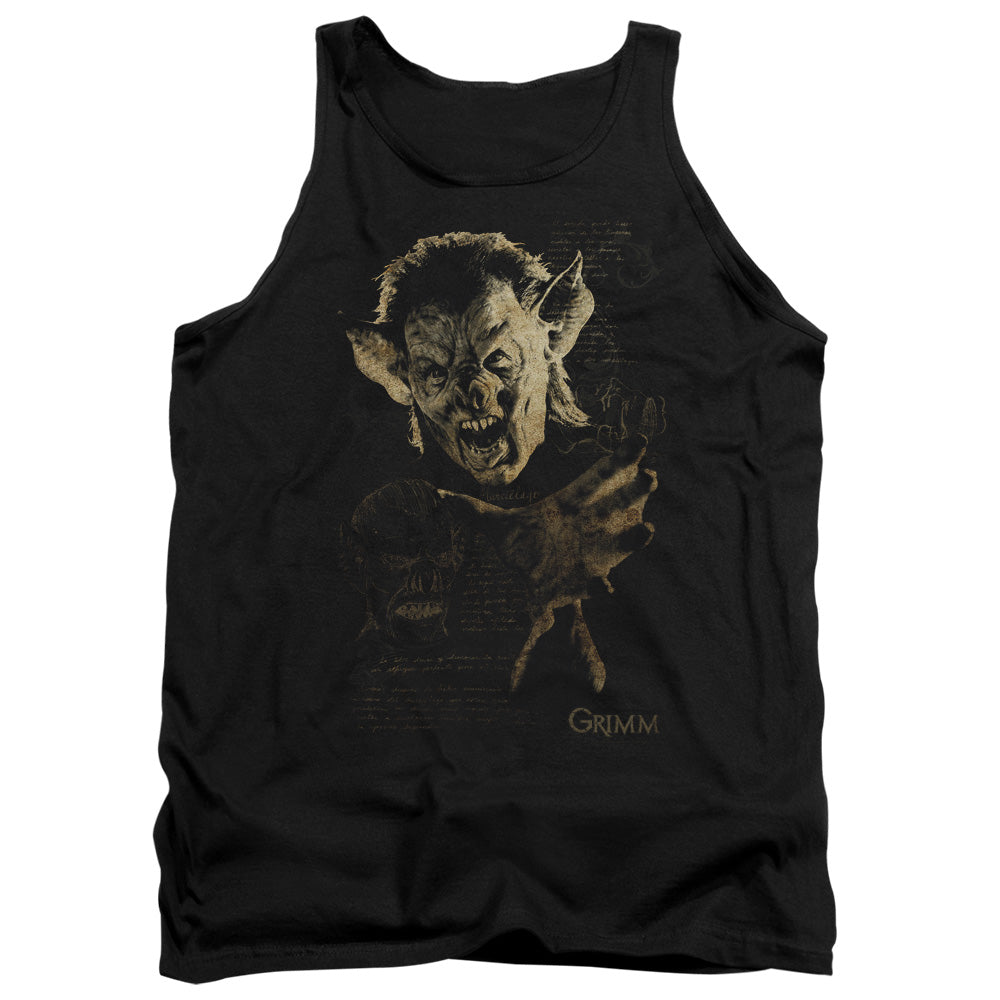 Grimm Murcielago Mens Tank Top Shirt Black Black Officially Licensed