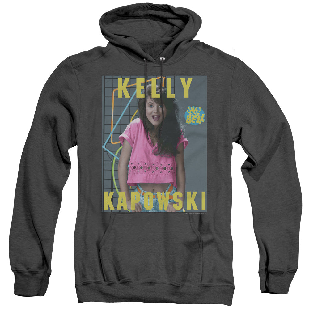 Saved By The Bell Kelly Kapowski Heather Mens Hoodie Black Officially Licensed