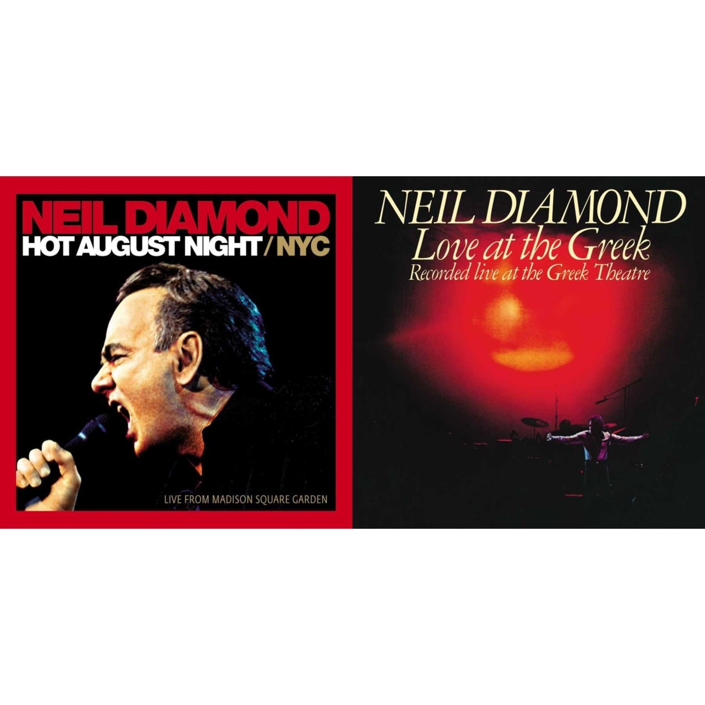 Neil Diamond - Hot August Night/Nyc Live From Madison Square Garden (2LP) & Love At The Greek (2LP)