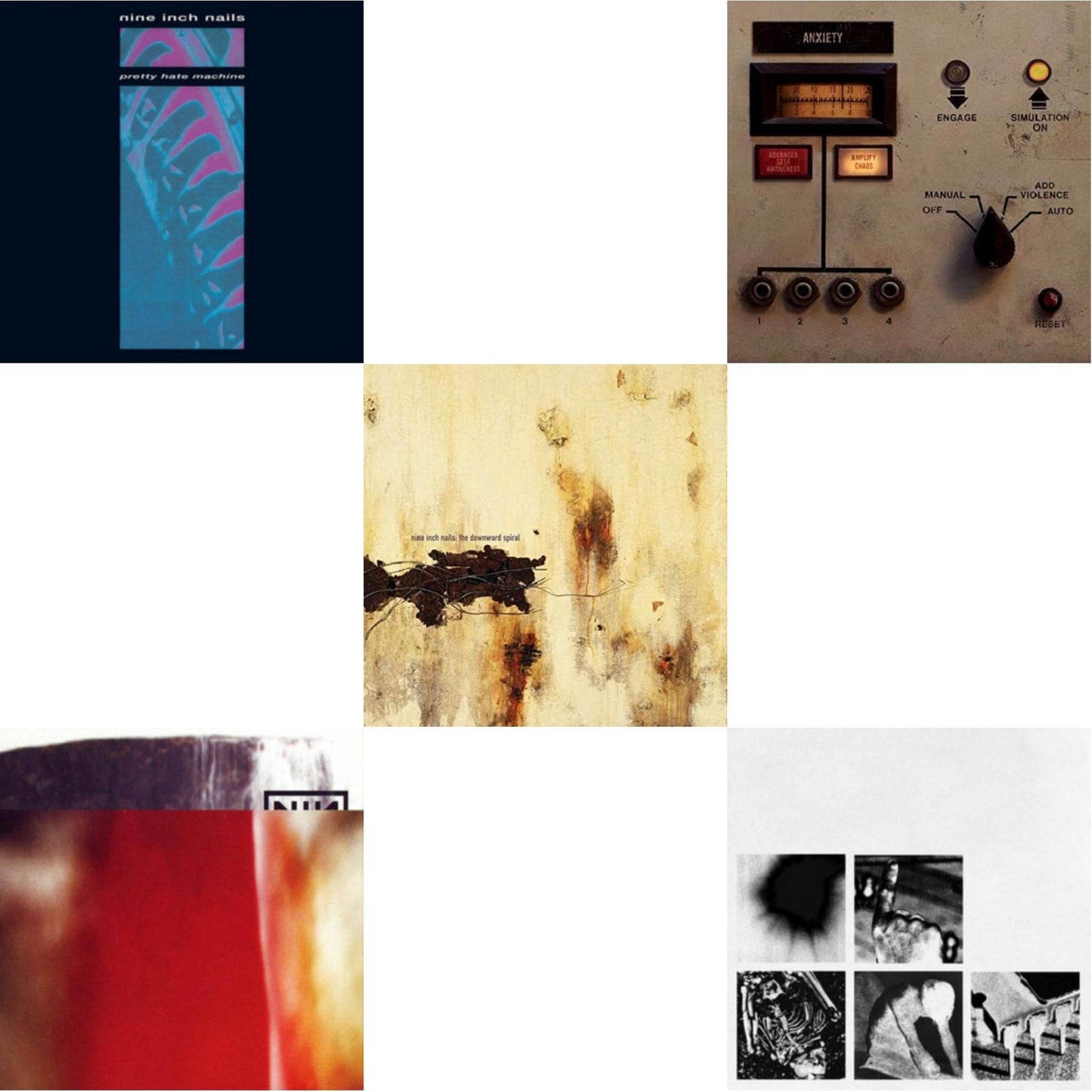 Nine Inch Nails - Pretty Hate Machine & Fragile (3LP/180G/2016 Remaster) & Downward Spiral (2LP/180G/2016 Remaster) & Add Violence Ep & Bad Witch (LP)