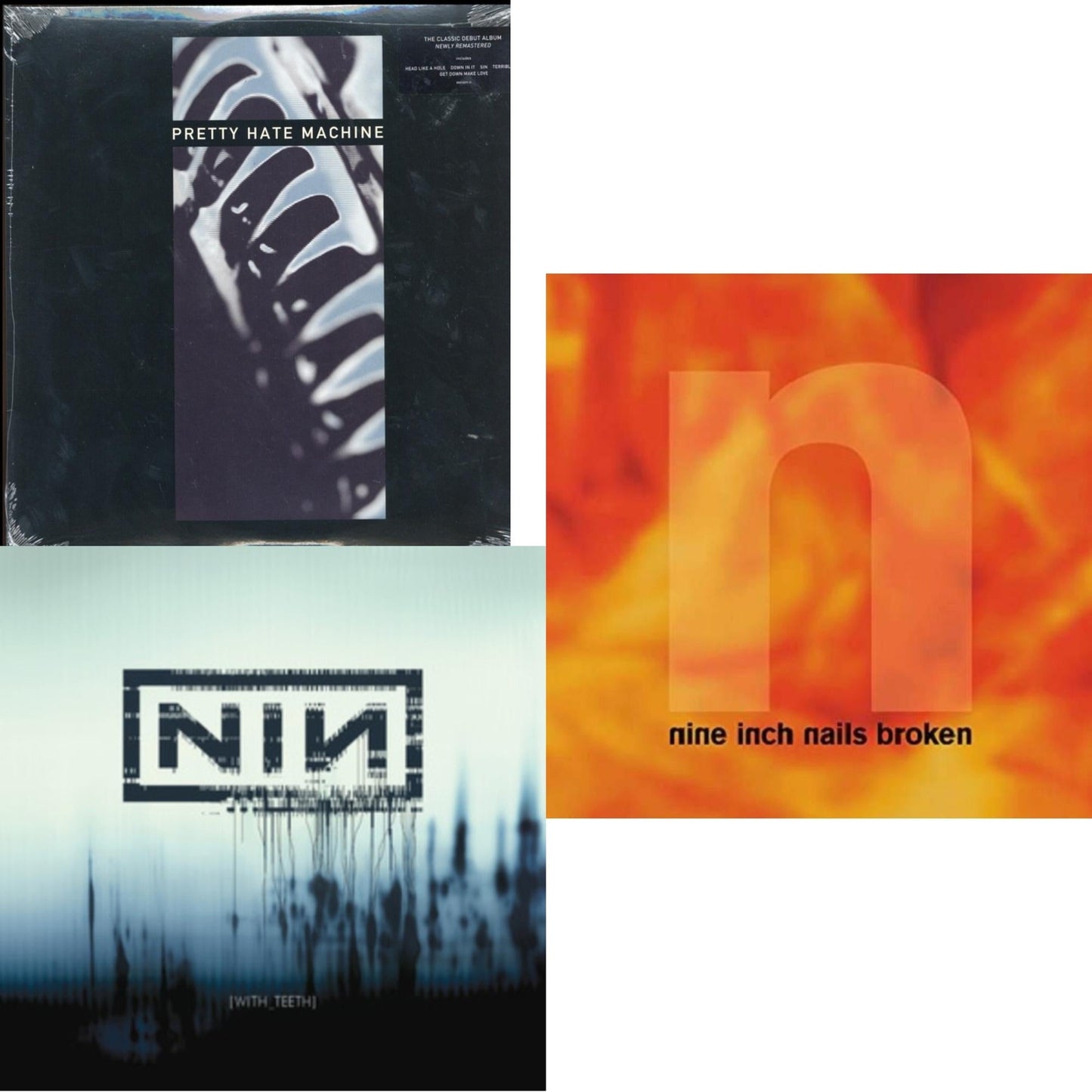 Nine Inch Nails - Pretty Hate Machine: 2010 Remaster & With Teeth (2LP) & Broken (180G/LP/7Inch)