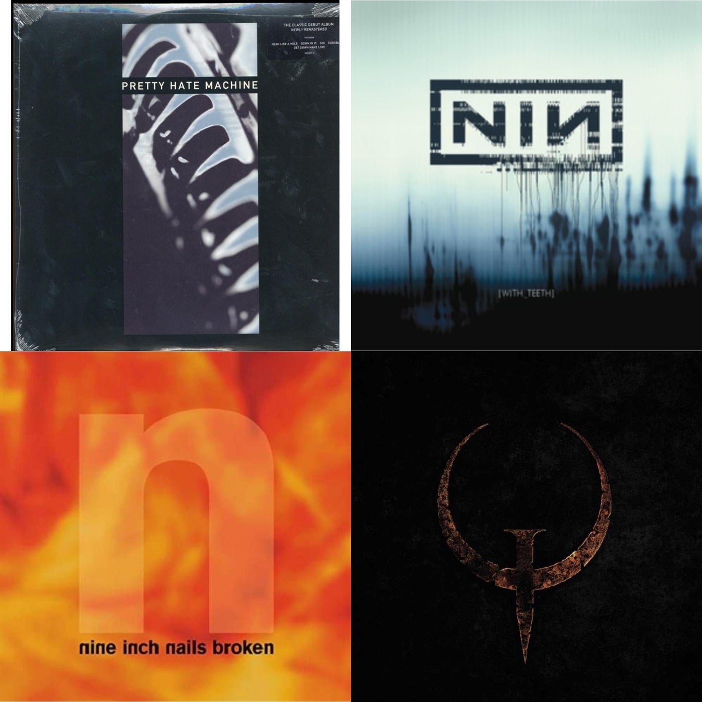 Nine Inch Nails - Pretty Hate Machine: 2010 Remaster & With Teeth (2LP) & Broken (180G/LP/7Inch) & Quake (2LP)