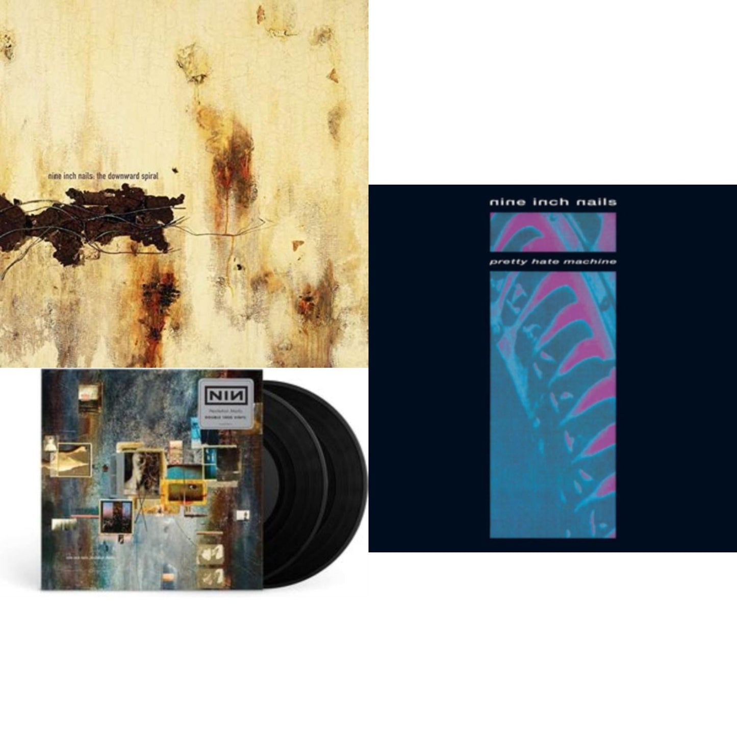 Nine Inch Nails - Downward Spiral (2LP/180G/2016 Remaster) & Hesitation Marks (2LP) & Pretty Hate Machine