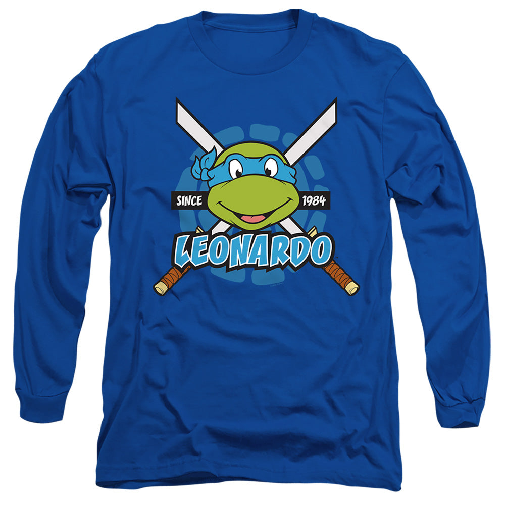 Tmnt Leonardo Since 1984 Mens Long Sleeve Shirt Royal Officially Licensed