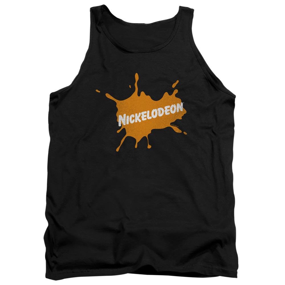 Nickelodeon Brand Nick Retro Burst Logo Mens Tank Top Shirt Black Officially Licensed