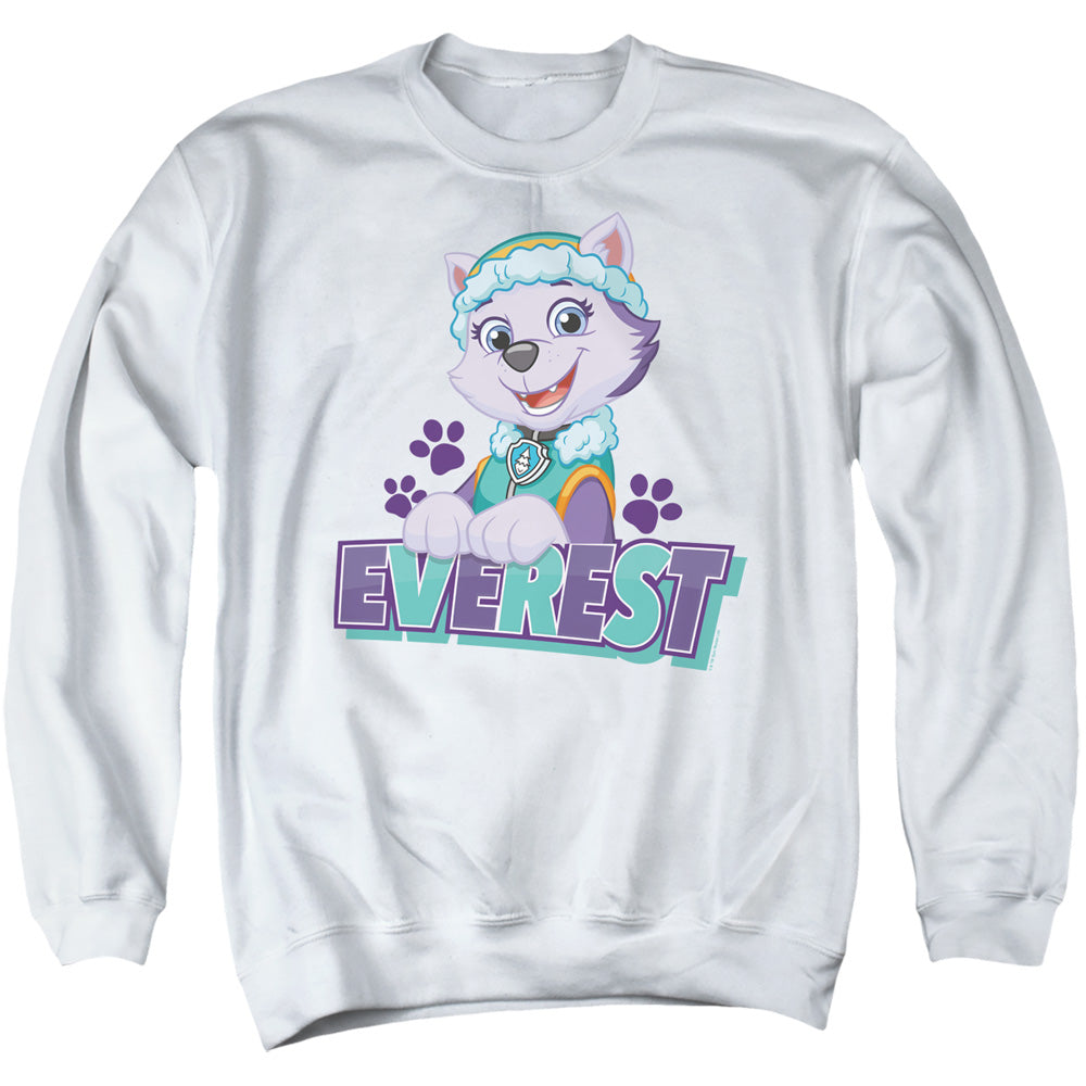 Paw Patrol Everest Mens Crewneck Sweatshirt White Officially Licensed