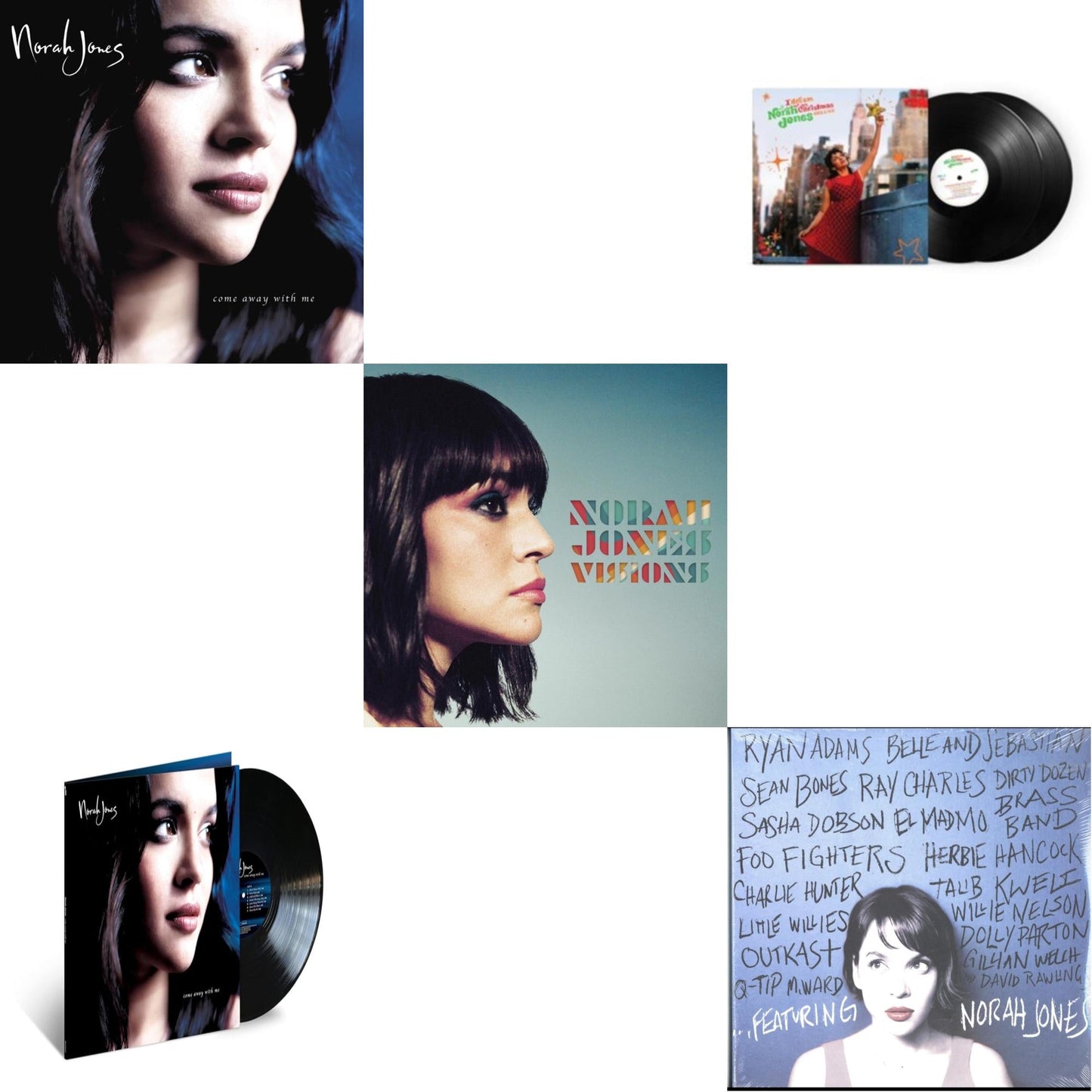 Norah Jones - Featuring & I Dream Of Christmas (Deluxe/2LP) & Come Away With Me (20Th Anniversary) & Come Away With Me (20Th Anniversary) (Super Deluxe/4LP) & Visions