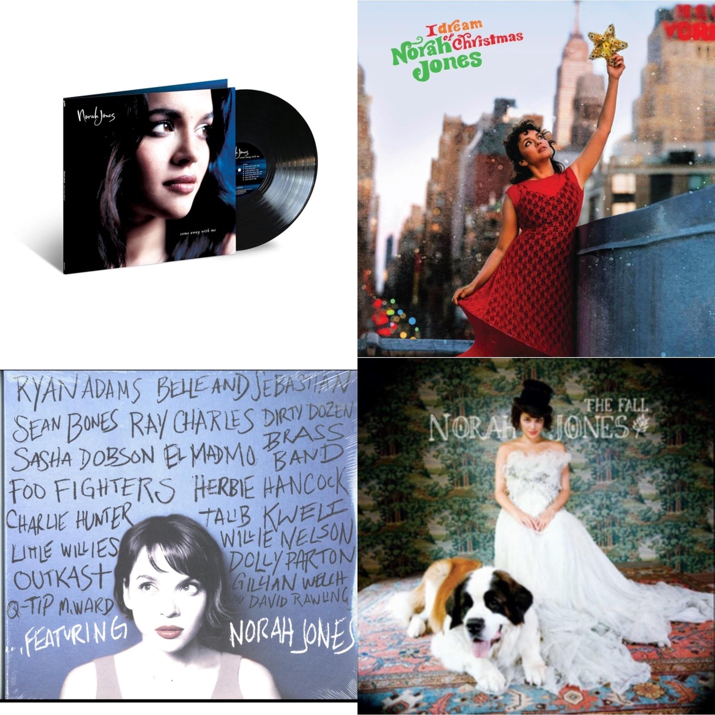 Norah Jones - Fall & Featuring & I Dream Of Christmas & Come Away With Me (20Th Anniversary) - LP Vinyl Bundle