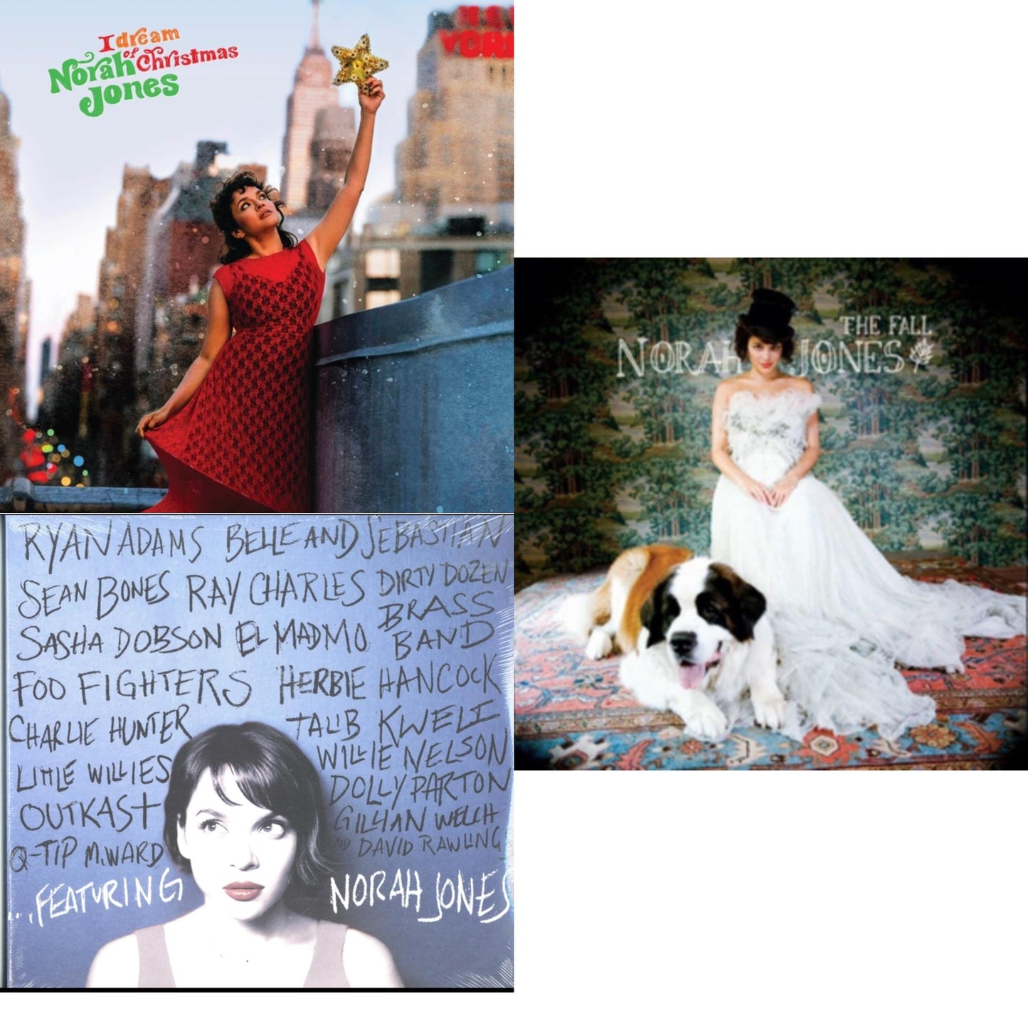 Norah Jones - Fall & Featuring & I Dream Of Christmas - LP Vinyl Bundle