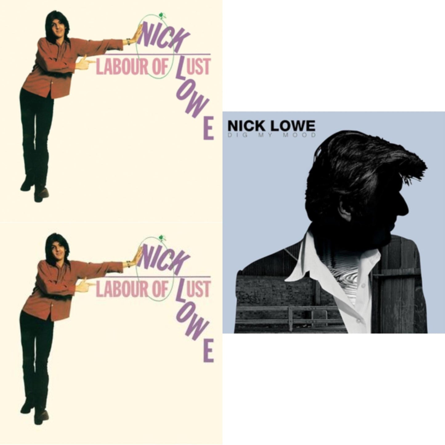 Nick Lowe - Labour Of Lust (Pink LP Vinyl/Dl Card) & Labour Of Lust (Reissue) & Dig My Mood (Remastered/Dl Card)