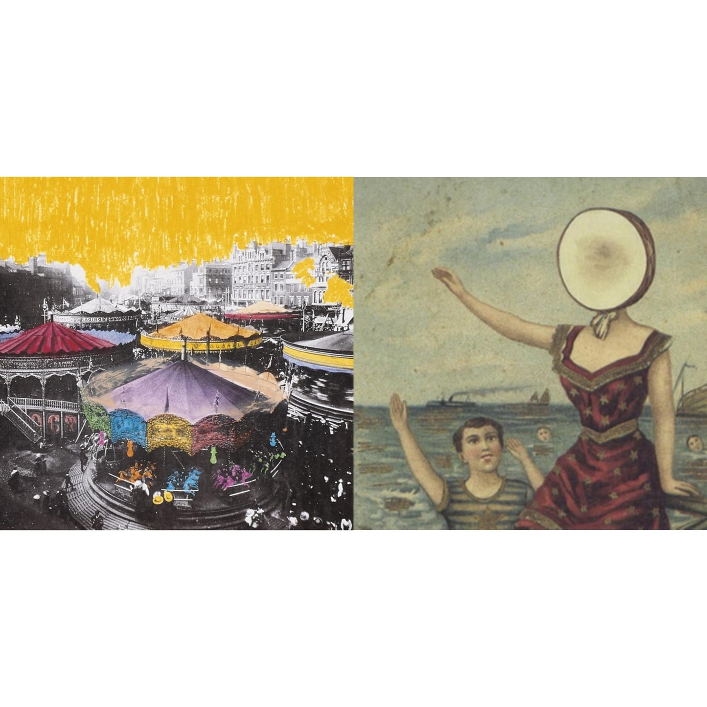 Neutral Milk Hotel - On Avery Island (2LP) & In The Aeroplane Over The Sea