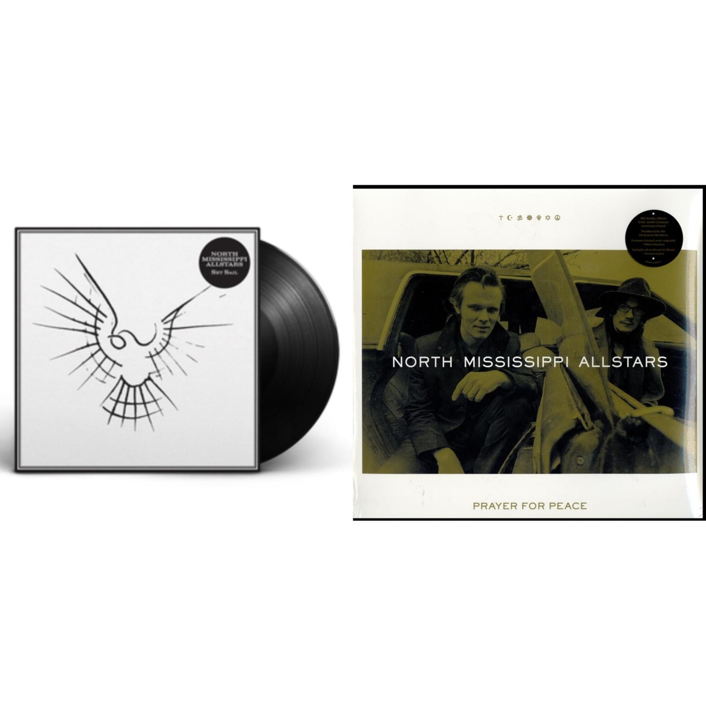 North Mississippi Allstars - Set Sail & Prayer For Peace (150G/Dl Card) - LP Vinyl Bundle
