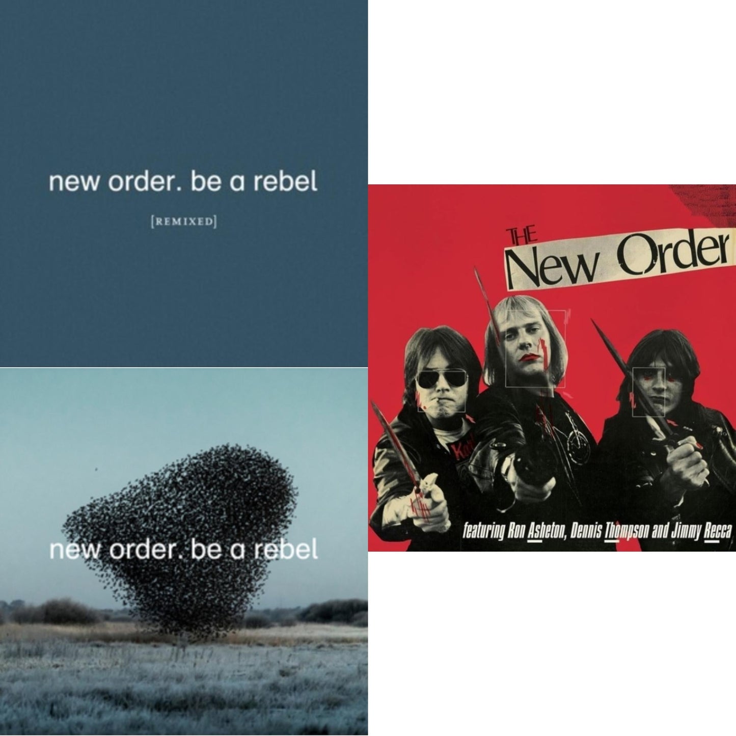 New Order - Be A Rebel Ep & Be A Rebel Remixed (Limited Edition/Clear LP Vinyl) & New Order (Marble LP Vinyl)