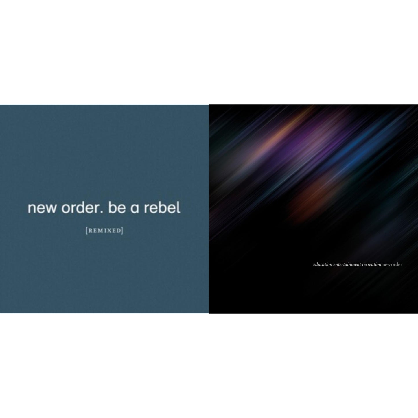 New Order - Be A Rebel Remixed (Limited Edition/Clear LP Vinyl) & Education Entertainment Recreation (Live)