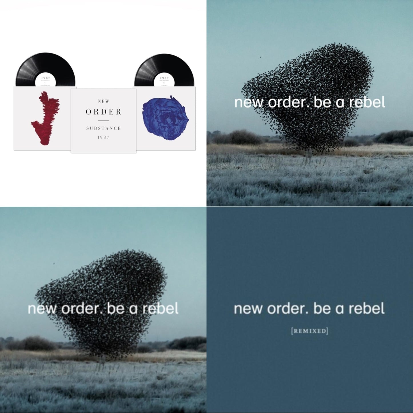 New Order - Substance (2023 Reissue) (2LP) & Be A Rebel & Be A Rebel Ep & Be A Rebel Remixed (Limited Edition/Clear LP Vinyl)