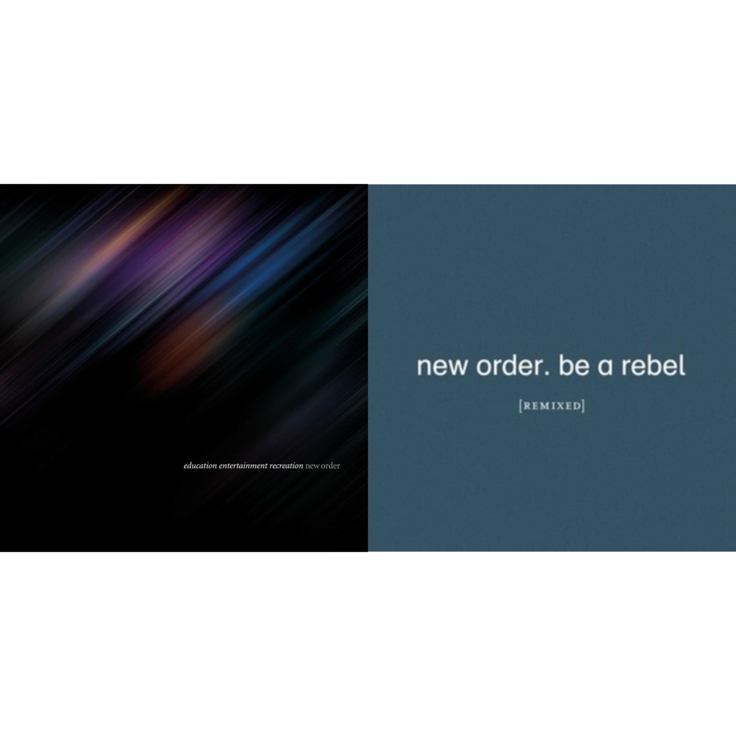 New Order - Education Entertainment Recreation (Live) & Be A Rebel Remixed (Limited Edition/Clear LP Vinyl)