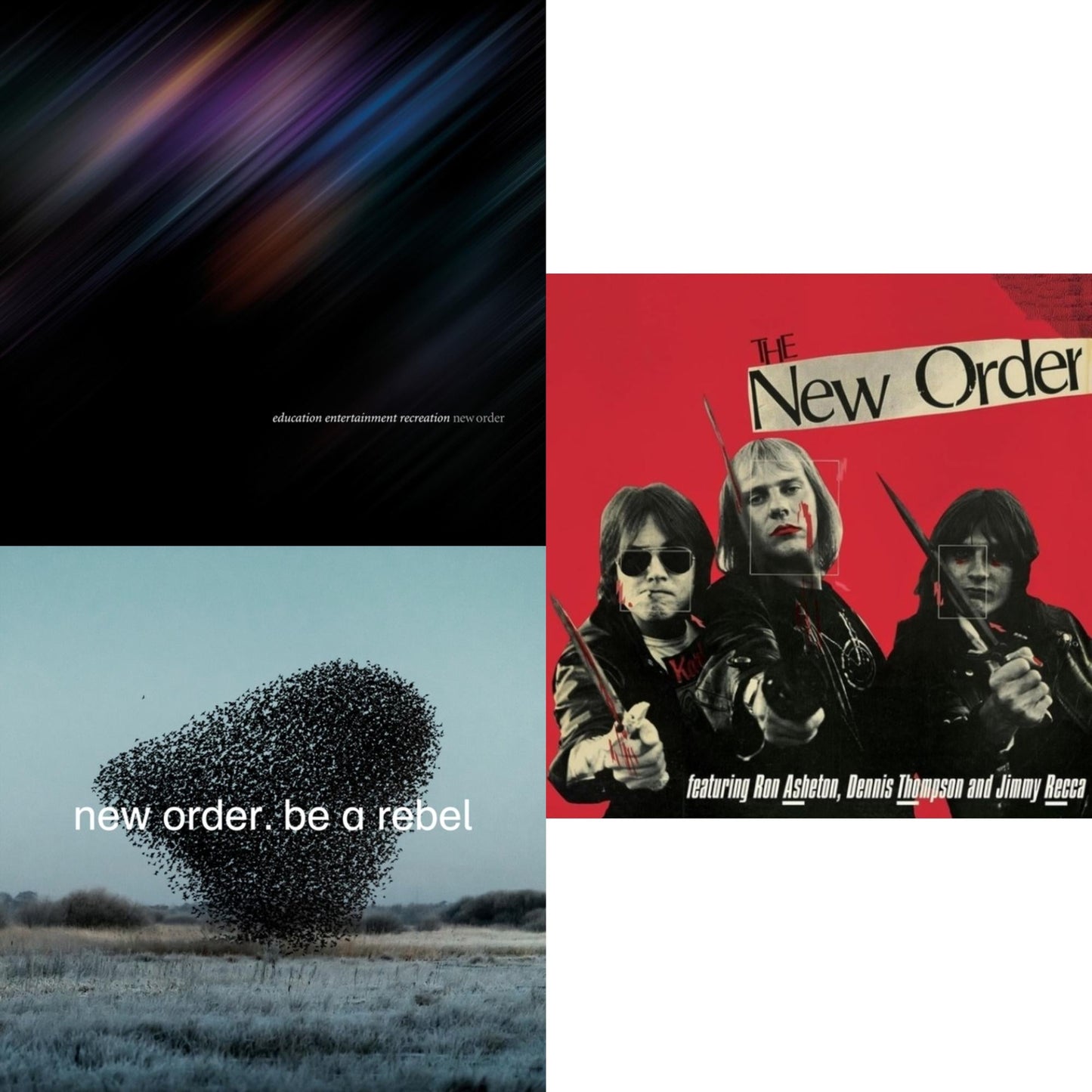 New Order - Education Entertainment Recreation (Live) & Be A Rebel & New Order (Marble LP Vinyl)