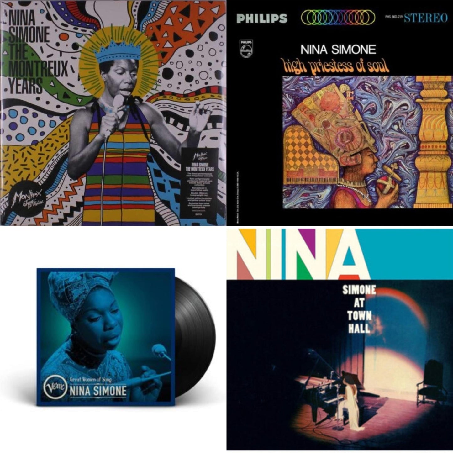 Nina Simone - Nina Simone: The Montreux Years (2LP) & High Priestess Of Soul & Great Women Of Song: Nina Simone & At Town Hall