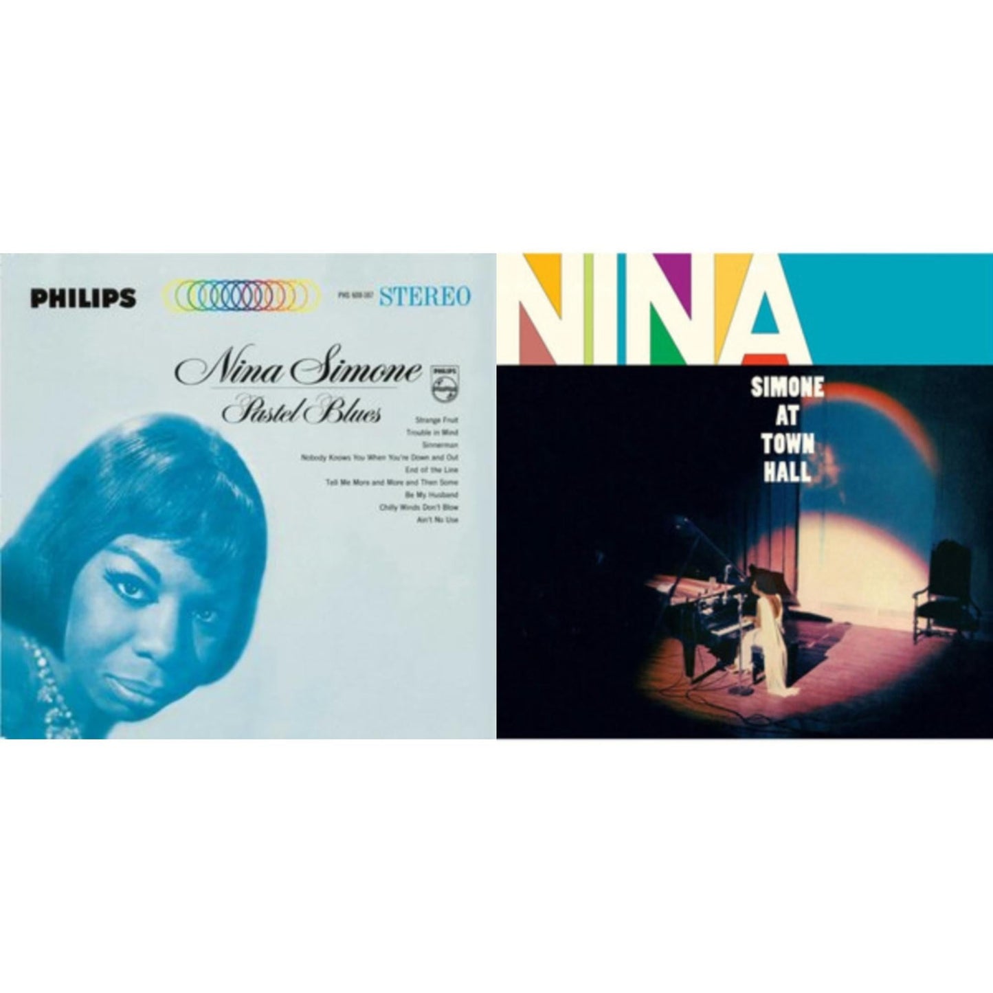 Nina Simone - Pastel Blues & At Town Hall - LP Vinyl Bundle