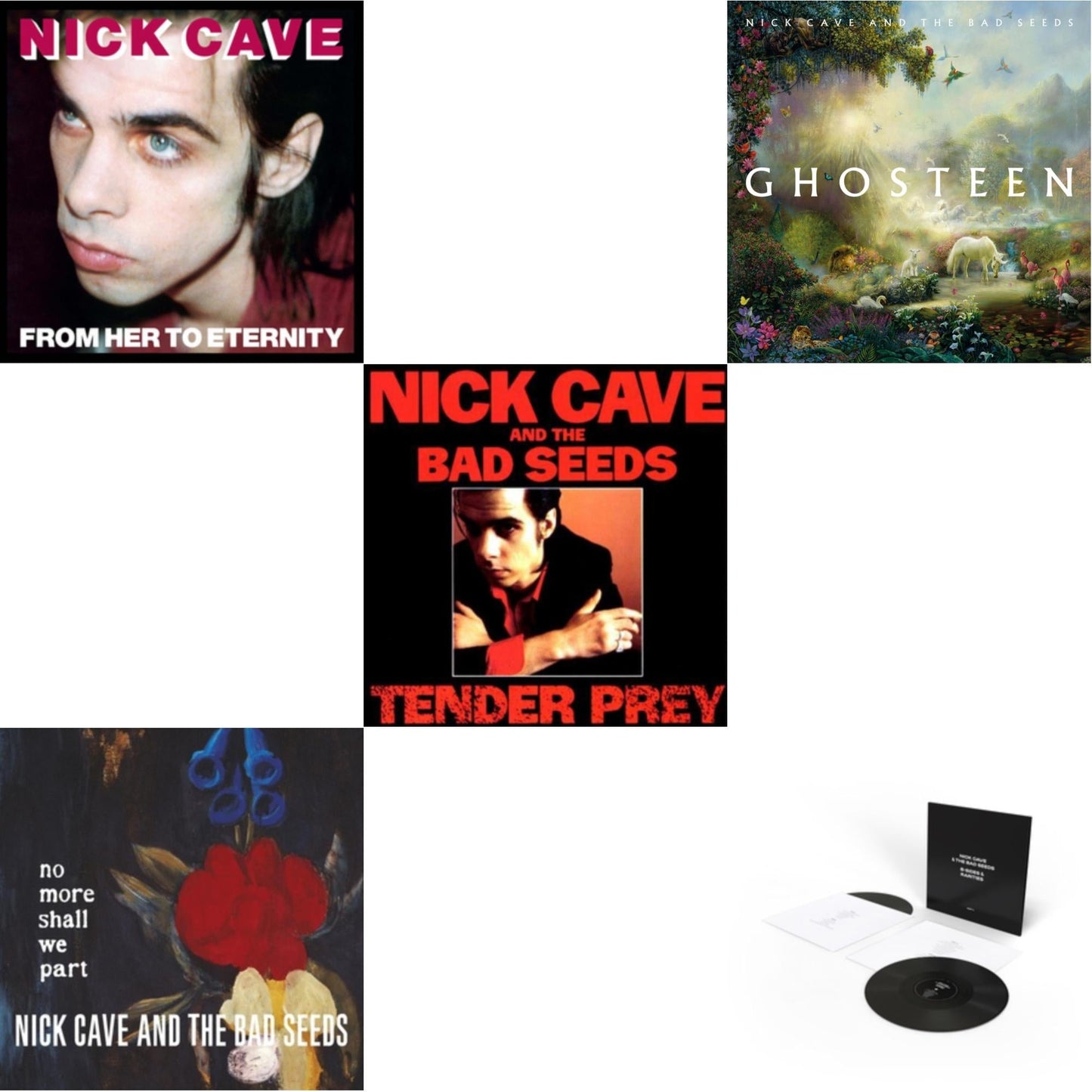 Nick & The Bad Seeds Cave - B-Sides & Rarities (Part Ii) & Ghosteen (2LP/Dl Code) & From Her To Eternity & Tender Prey & No More Shall We Part (2LP)