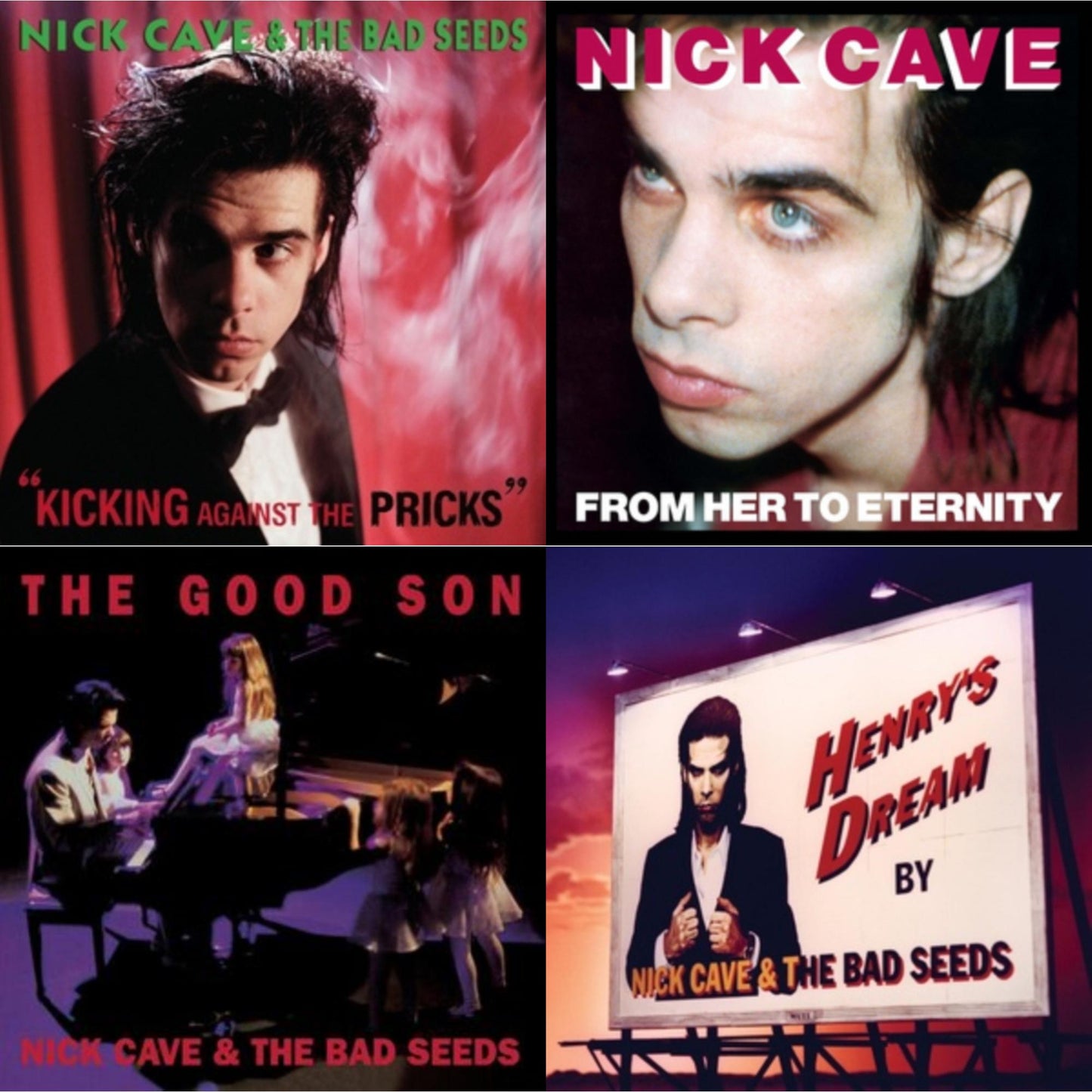 Nick & The Bad Seeds Cave - From Her To Eternity & Kicking Against The Pricks & Good Son & Henry's Dream - LP Vinyl Bundle