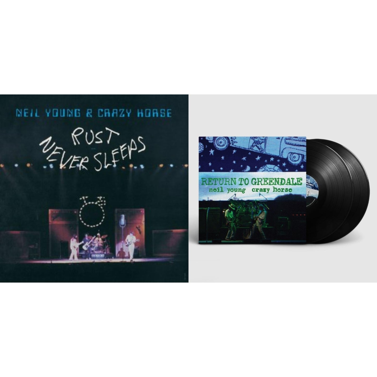 Neil & Crazy Horse Young - Return To Greendale & Rust Never Sleeps (Remastered) - LP Vinyl Bundle