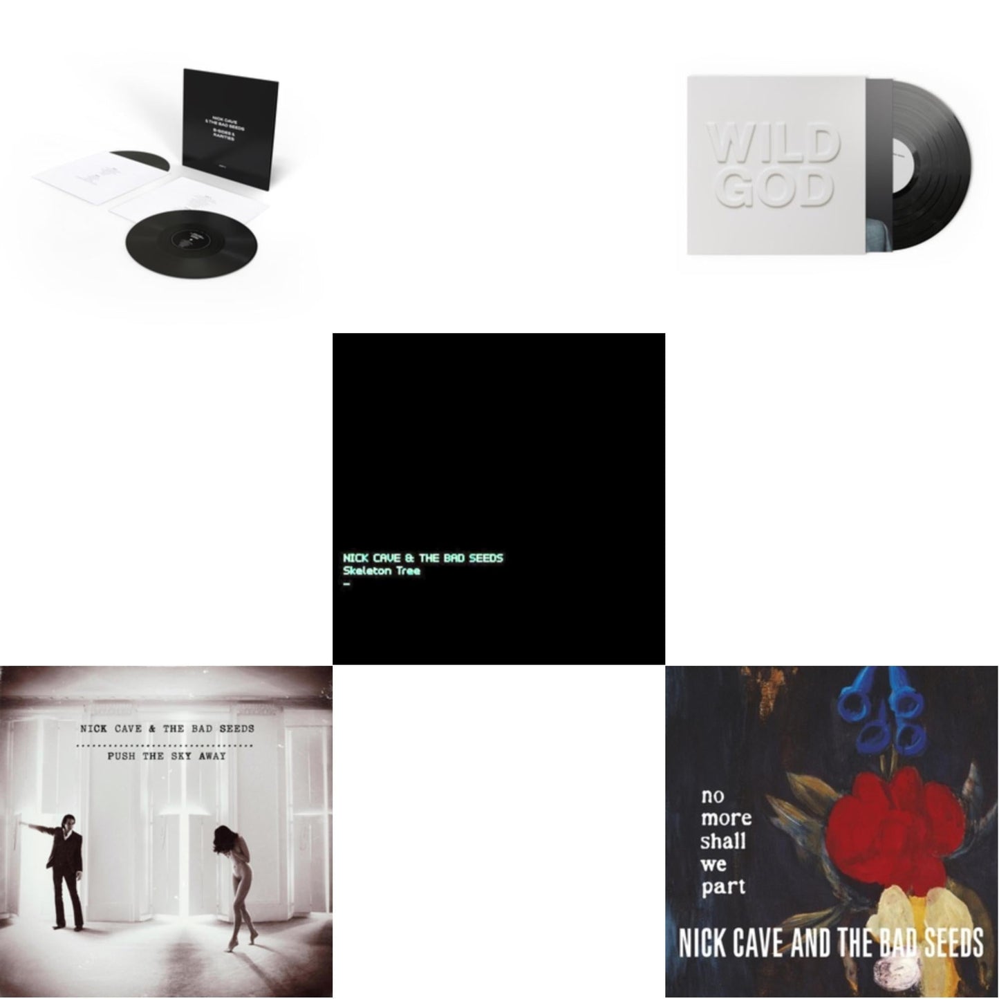 Nick & The Bad Seeds Cave - B-Sides & Rarities (Part Ii) & Push The Sky Away & Skeleton Tree (Dl Card) & Wild God & No More Shall We Part (2LP)