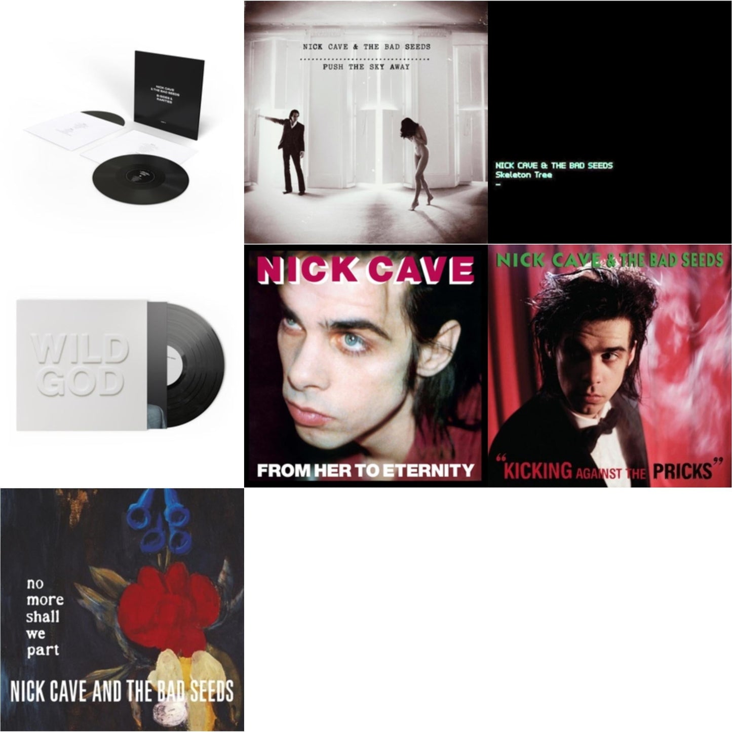 Nick & The Bad Seeds Cave - B-Sides & Rarities (Part Ii) & Push The Sky Away & Skeleton Tree (Dl Card) & Wild God & From Her To Eternity & Kicking Against The Pricks & No More Shall We Part (2LP)