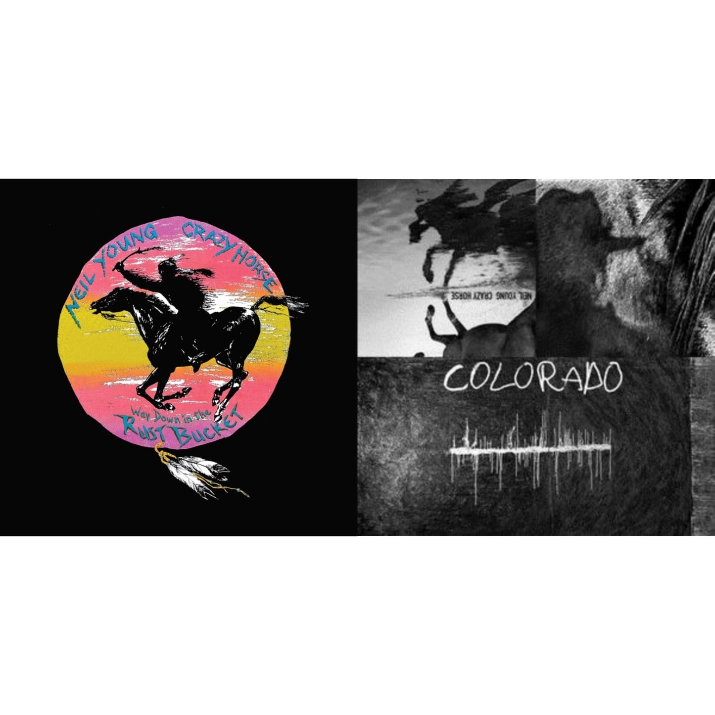 Neil & Crazy Horse Young - Way Down In The Rust Bucket (4LP) & Colorado (3-Sided 2LP/7Inch)