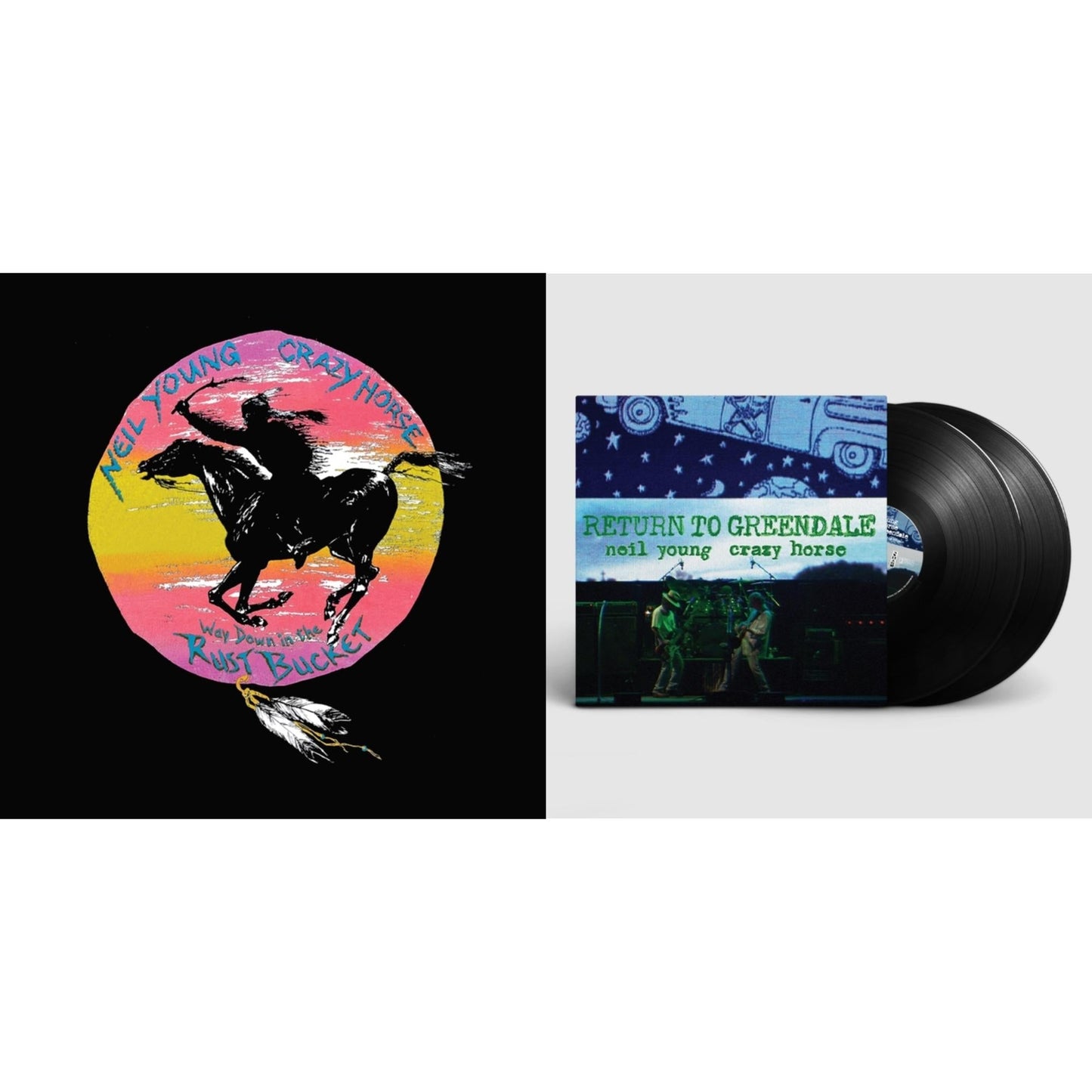Neil & Crazy Horse Young - Way Down In The Rust Bucket (4LP) & Return To Greendale