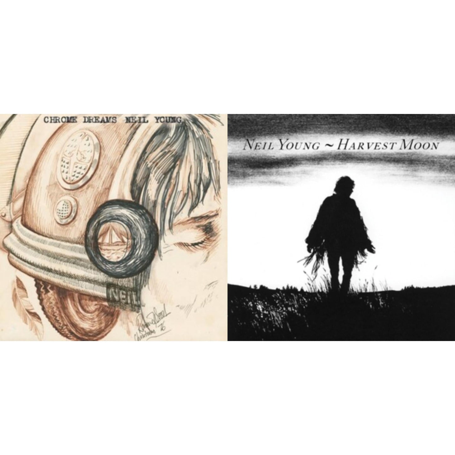 Neil Young - Chrome Dreams (2LP) & Harvest Moon (2LP)