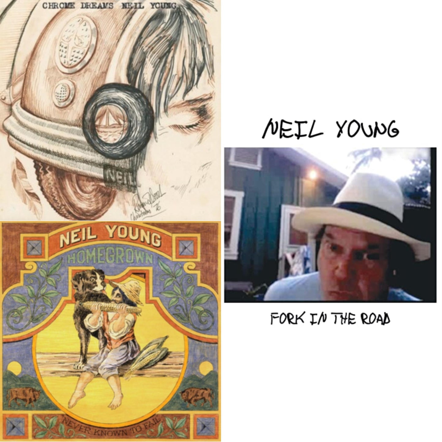 Neil Young - Chrome Dreams (2LP) & Homegrown & Fork In The Road (140G)