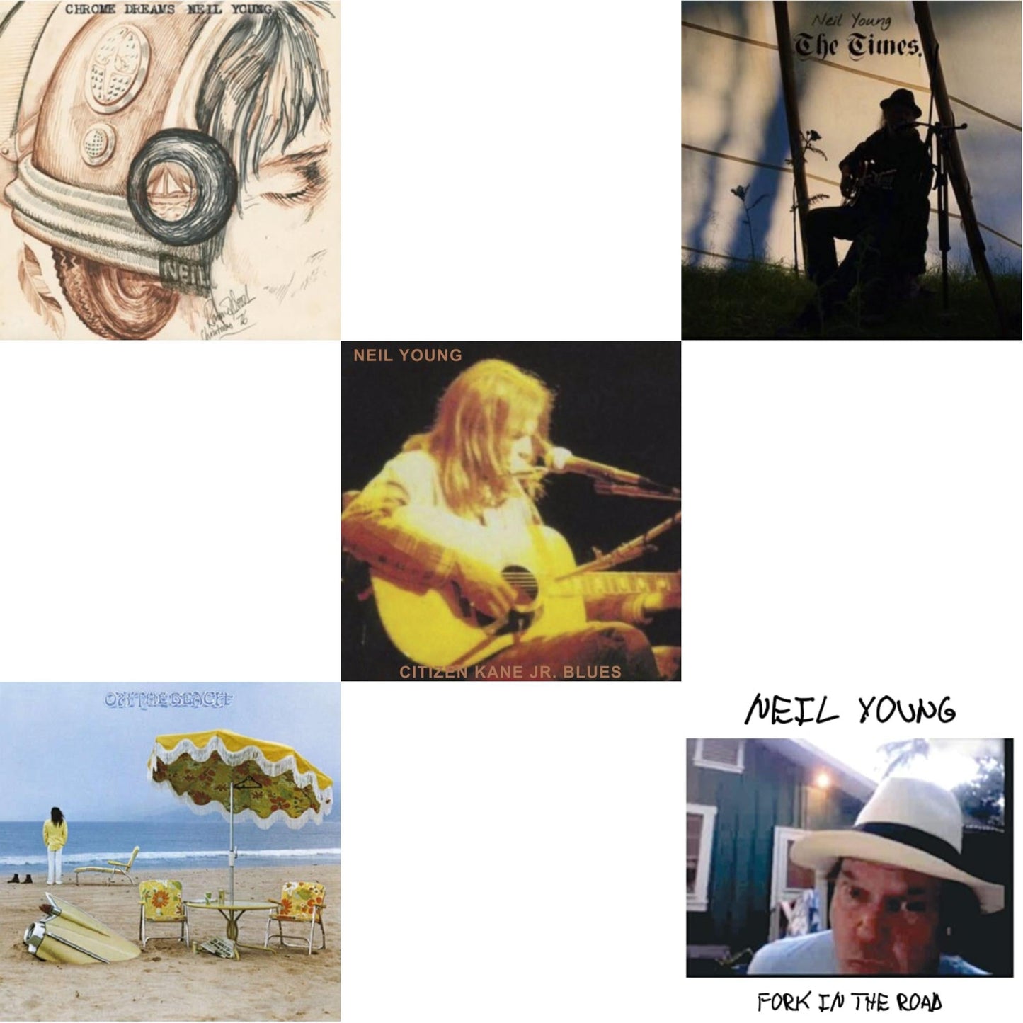 Neil Young - Chrome Dreams (2LP) & Citizen Kane Jr. Blues 1974 (Live At The Bottom Line) & Times & On The Beach & Fork In The Road (140G)