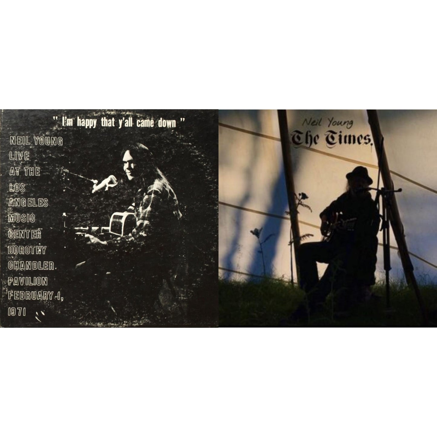 Neil Young - Dorothy Chandler Pavilion 1971 & Times - LP Vinyl Bundle
