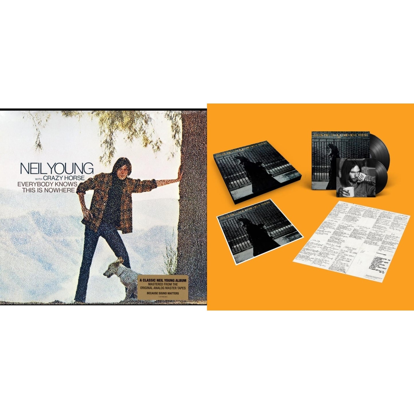 Neil Young - After The Gold Rush (50Th Anniv Ed) & Everybody Knows This Is Nowhere - LP Vinyl Bundle