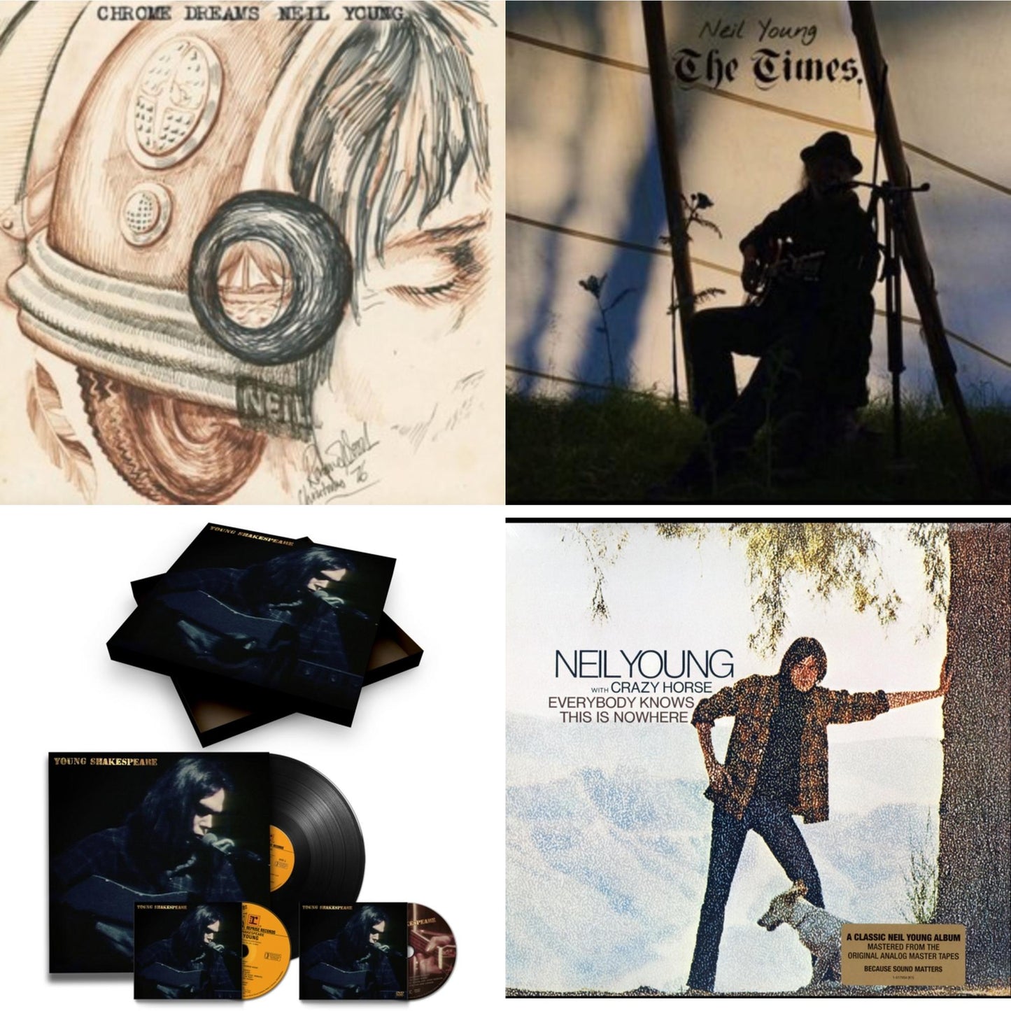 Neil Young - Chrome Dreams (2LP) & Times & Young Shakespeare (Deluxe) & Everybody Knows This Is Nowhere