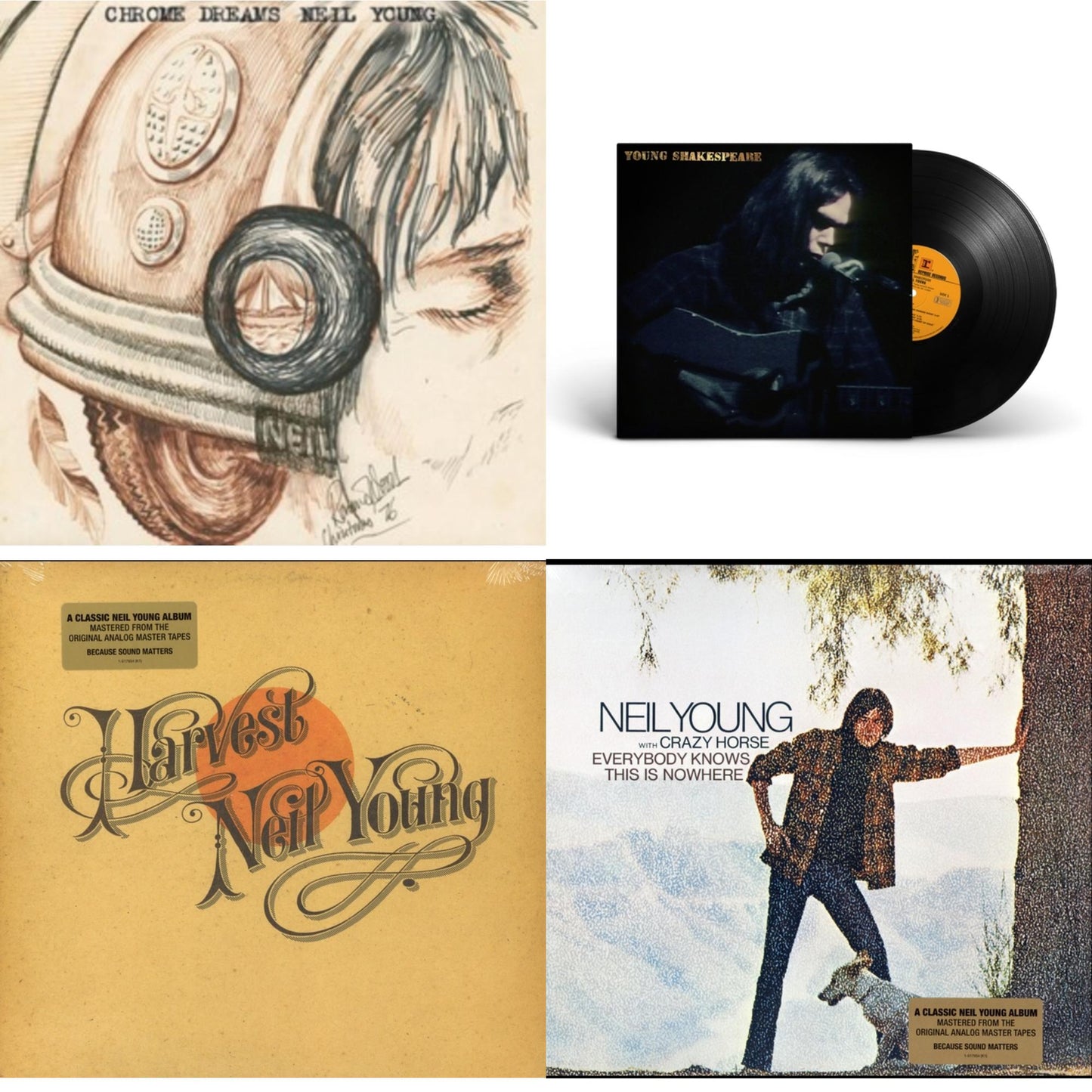 Neil Young - Chrome Dreams (2LP) & Young Shakespeare & Harvest & Everybody Knows This Is Nowhere