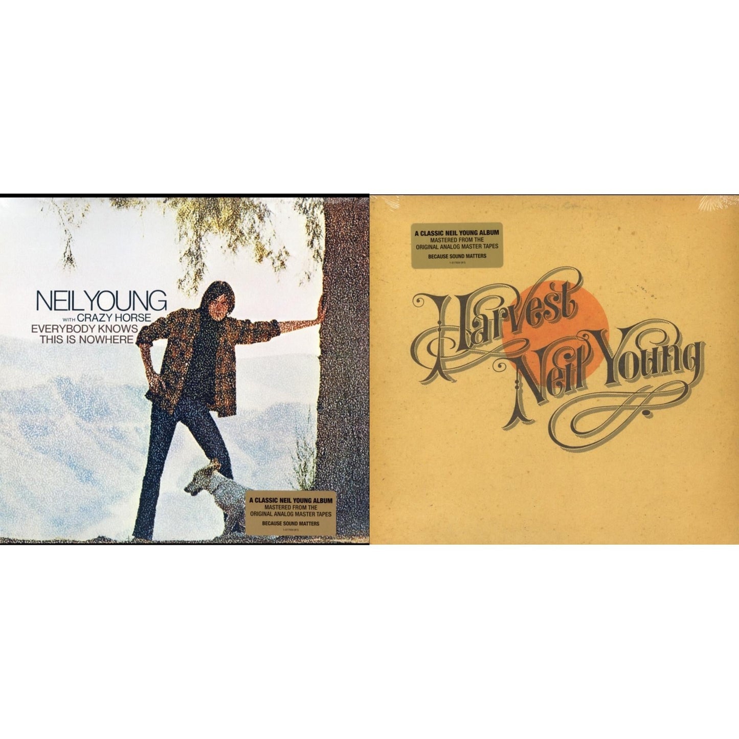 Neil Young - Harvest & Everybody Knows This Is Nowhere - LP Vinyl Bundle