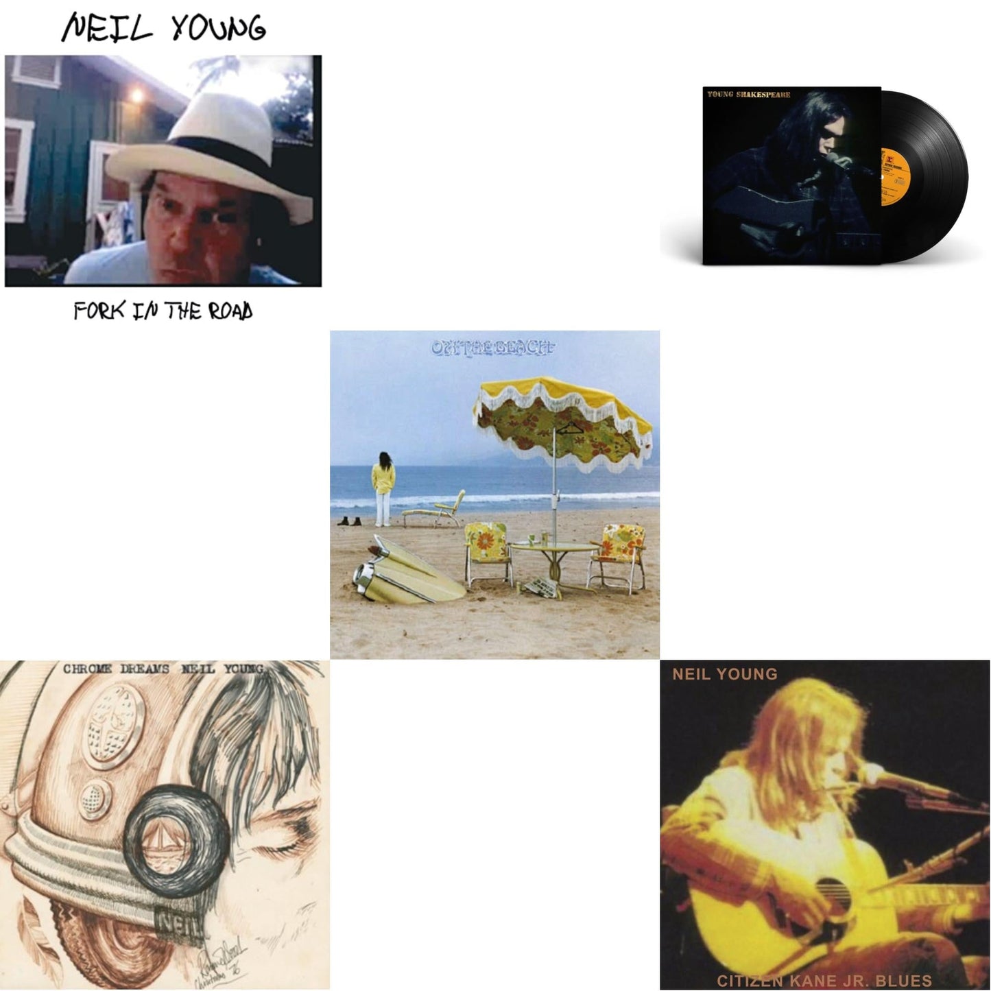 Neil Young - Chrome Dreams (2LP) & Citizen Kane Jr. Blues 1974 (Live At The Bottom Line) & Young Shakespeare & On The Beach & Fork In The Road (140G)