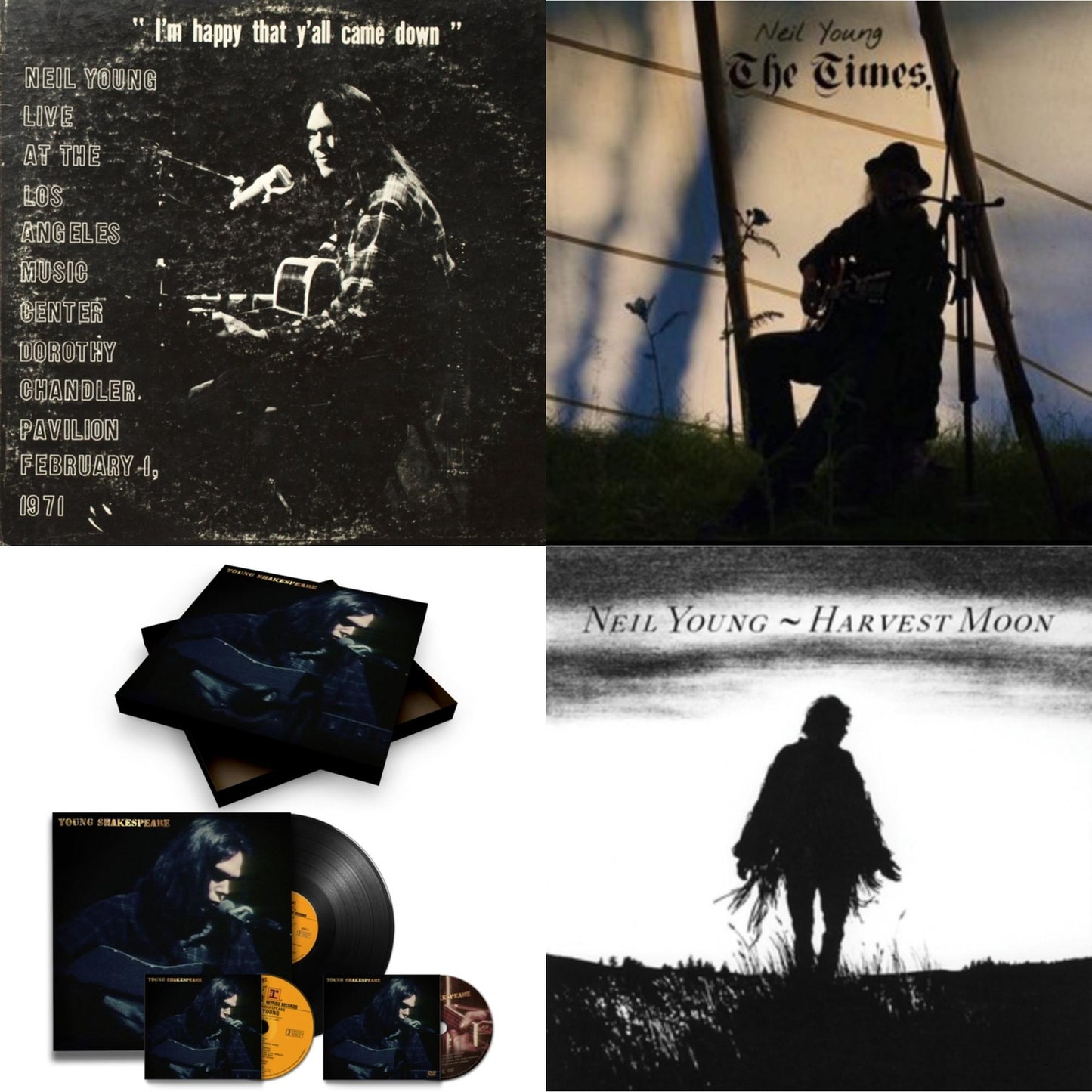 Neil Young - Dorothy Chandler Pavilion 1971 & Times & Young Shakespeare (Deluxe) & Harvest Moon (2LP)
