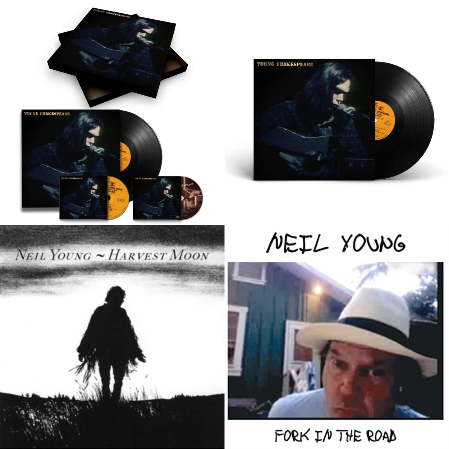 Neil Young - Young Shakespeare (Deluxe) & Young Shakespeare & Harvest Moon (2LP) & Fork In The Road (140G)