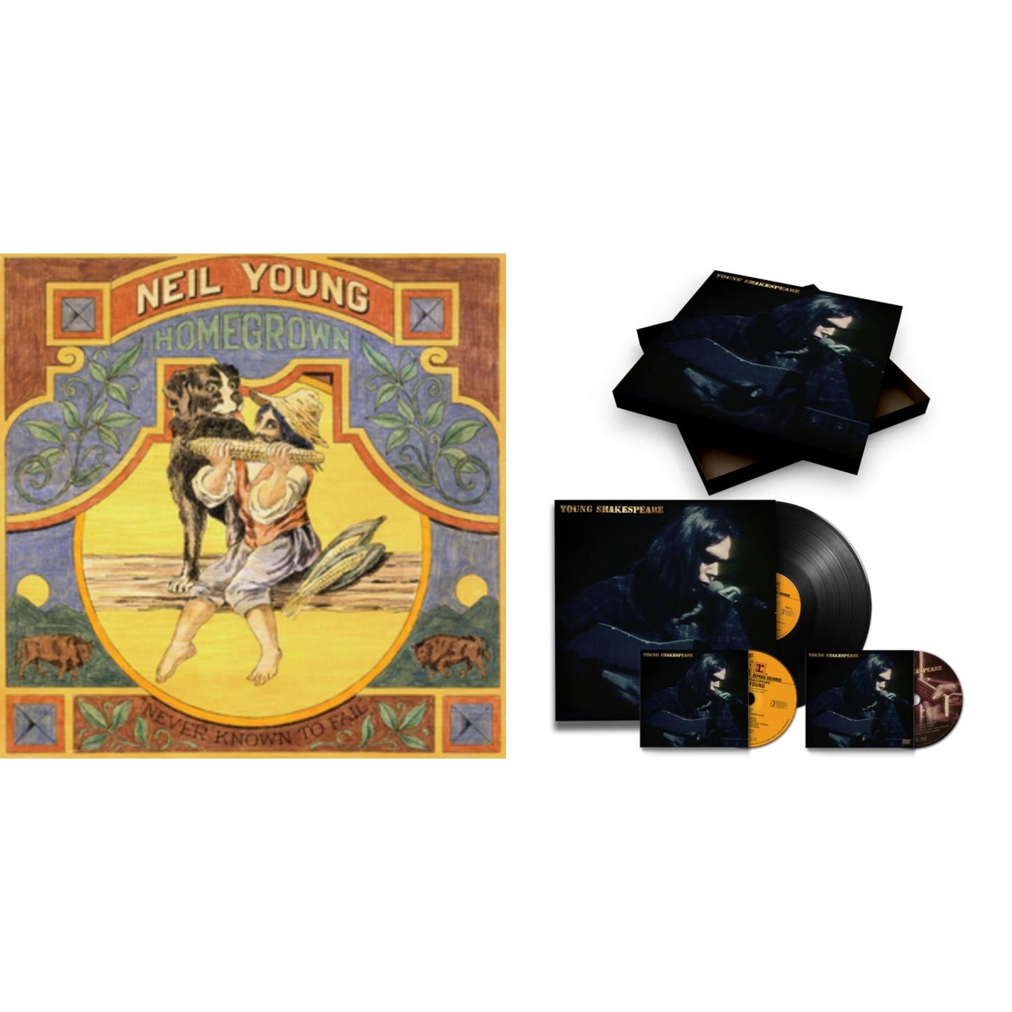 Neil Young - Young Shakespeare (Deluxe) & Homegrown - LP Vinyl Bundle