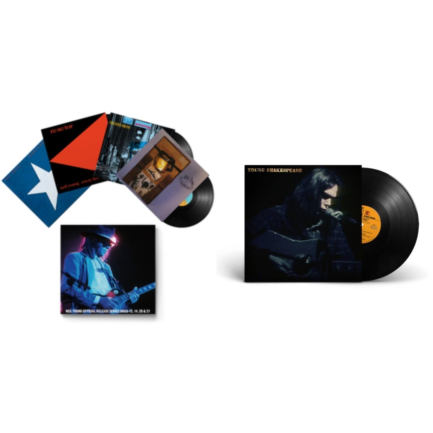 Neil Young - Young Shakespeare & Official Release Series Discs 13, 14, 20 & 21 - LP Vinyl Bundle