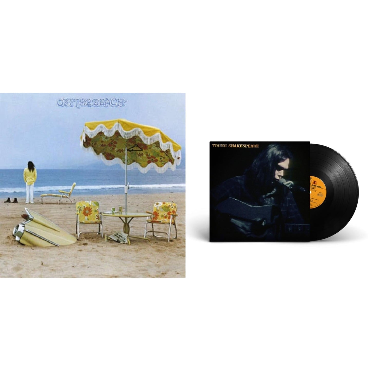Neil Young - Young Shakespeare & On The Beach - LP Vinyl Bundle