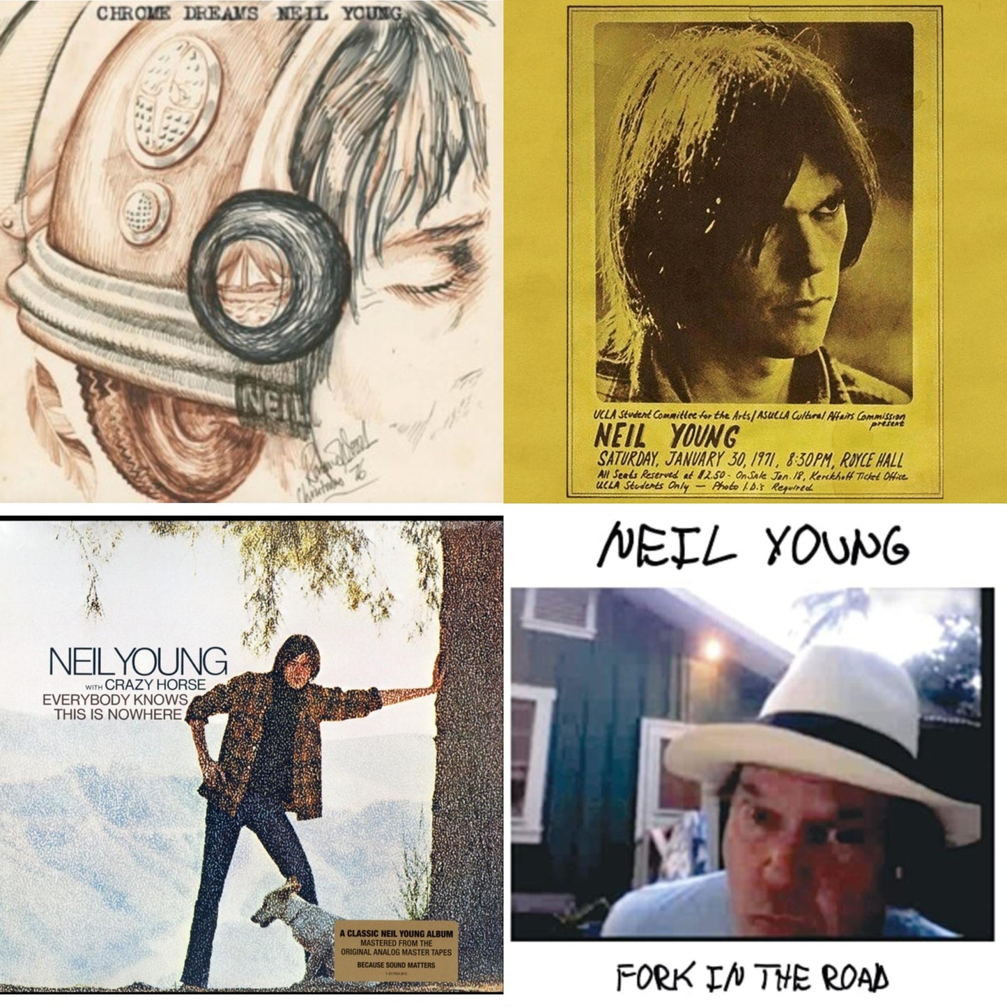 Neil Young - Chrome Dreams (2LP) & Royce Hall 1971 & Everybody Knows This Is Nowhere & Fork In The Road (140G)